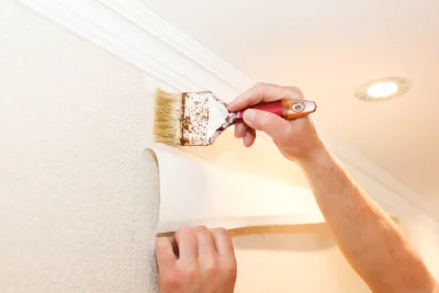 Pose de papier peint à Vercheny — revêtements muraux et toiles de verre